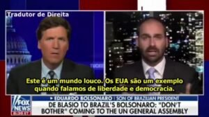 Tucker Carlson entrevista Eduardo Bolsonaro